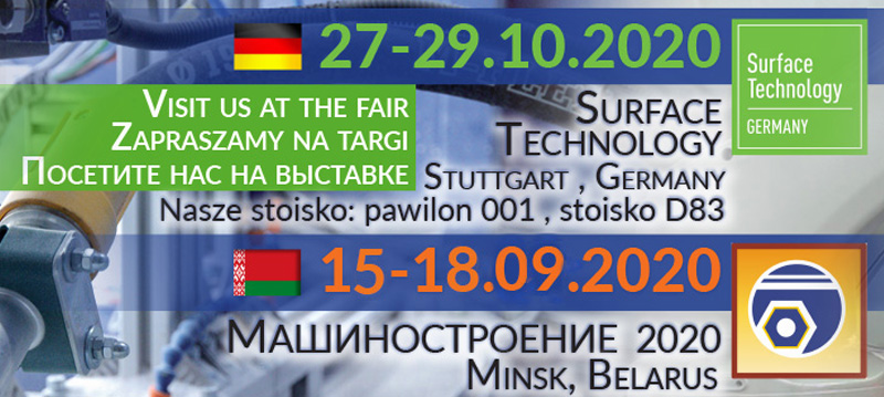 Приглашаем вас на выставки в Беларуси и Германии в 2020 году.