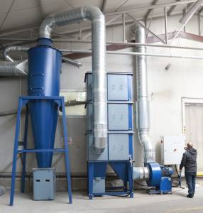 Dust collecion and filtration systems