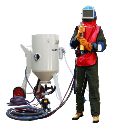 Sandblasters - pressure blast pots for external applications.