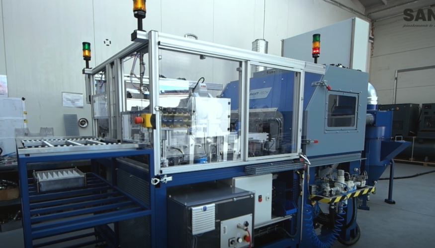 Automatic blast cabinet SANT-TECH PK-ASK2